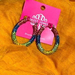 Sassy Jones Kerri Hoops-Rainbow